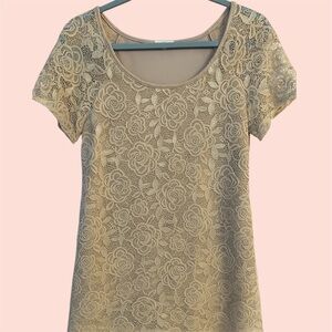 Brittany Black Floral Lace Blouse